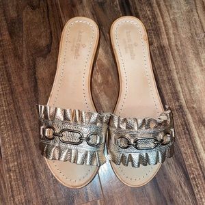 Kate Spade rose gold sandals
